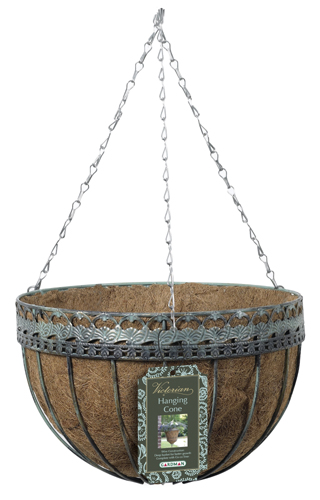 Victorian Metal Hanging Basket