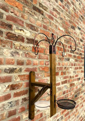 Wall Fence Mounted Bird Feeding Station