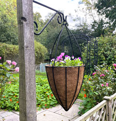 Metal Hanging Flower Planter Basket Pot