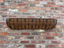 120cm Vintage Style Window Trough and Coco fibre liner