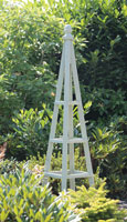 Wooden Plant Support Obelisk - Sage