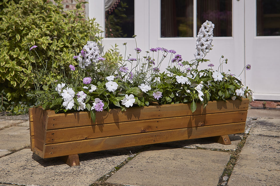 Harlow Trough Wood Planter