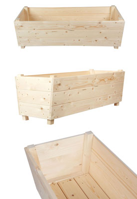 Wooden Garden Planter Box Large Untreated