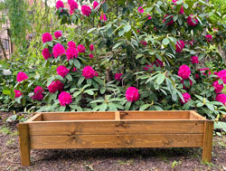 Garden Box Wooden Planter on Legs Plant Bed Large