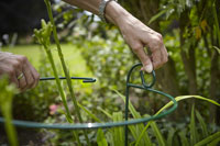 Green Metal Urban Garden Plant Supports